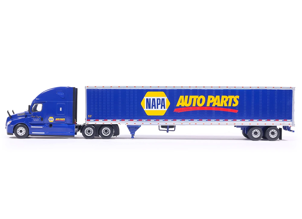 Freightliner Cascadia NAPA Auto Parts 2018 With Modern Trailer blue 1:64 Ixo America