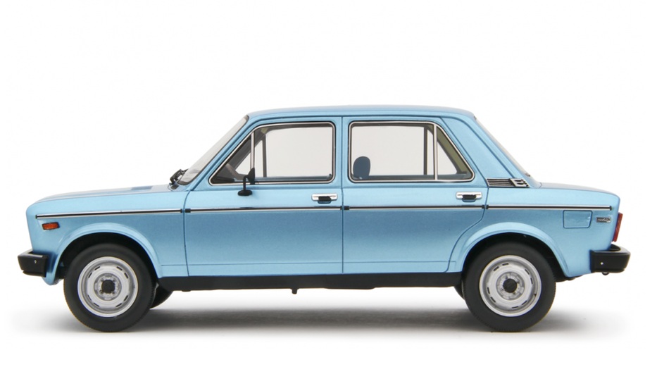 Fiat 128 1100 CL 1976 blue metallic 1:18 Laudoracing Model