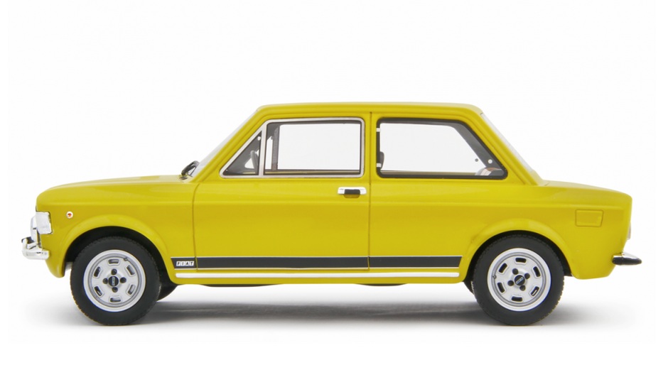Fiat 128 Rally 1972 yellow-green 1:18 Laudoracing Model