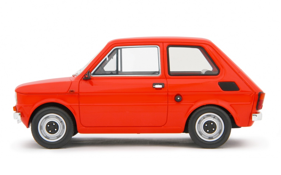 Fiat 126 Base 1976 red 1:18 Laudoracing Model