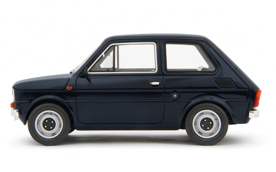 Fiat 126 Base 1976 dark blue 1:18 Laudoracing Model