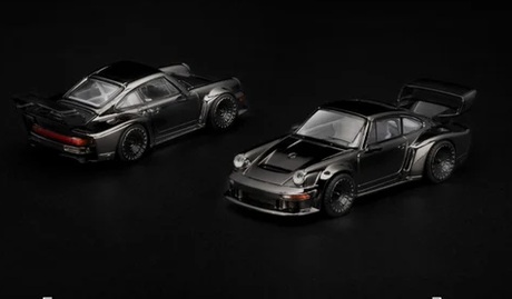 Porsche Singer DLS Turbo dark chrome 1:64 Pop Race