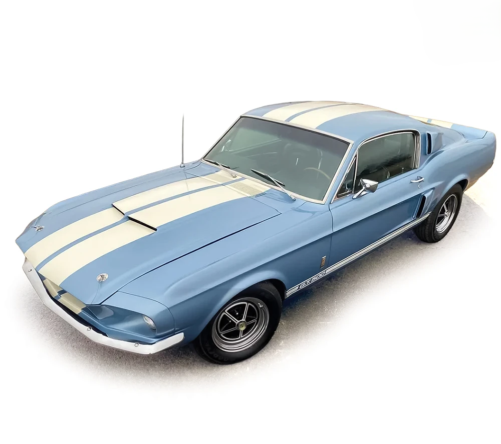 Ford Mustang Shelby GT500 1967 brittany blue 1:43 Ixo America