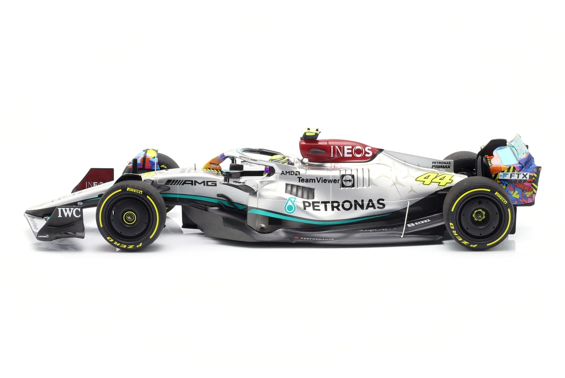 Mercedes-AMG Petronas F1 Team F1 W13 E Performance #44 L.Hamilton Miami GP 2022 1:18 Minichamps