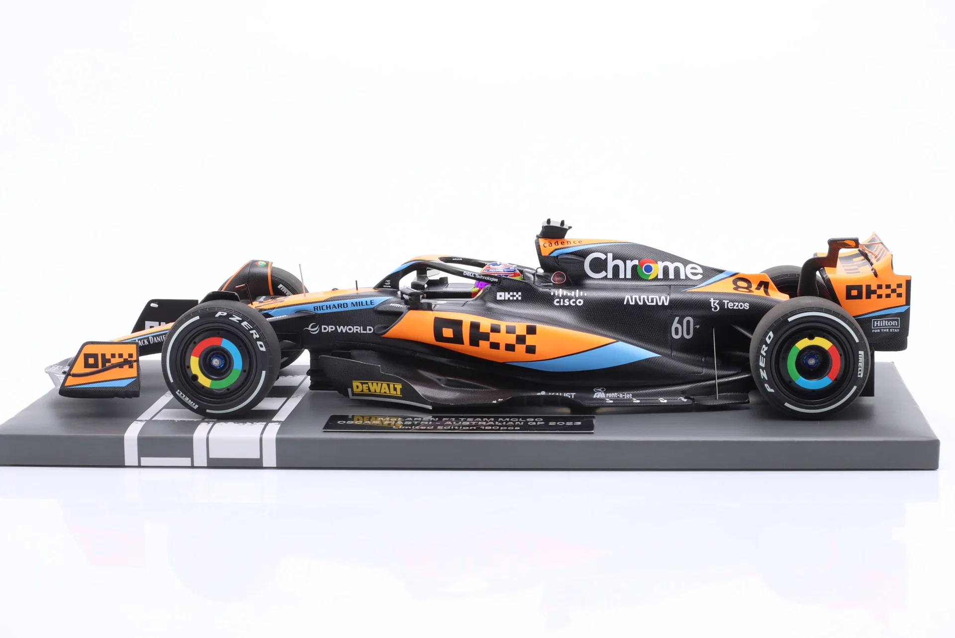 McLaren F1 Team MCL60 #81 O.Piastri Australian GP 2023 1:18 Minichamps