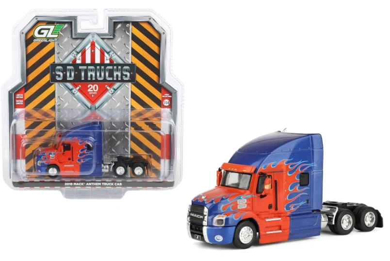 Mack Anthem Truck Cab 2018 *S.D. Trucks Series 20* red/blue 1:64 Greenlight