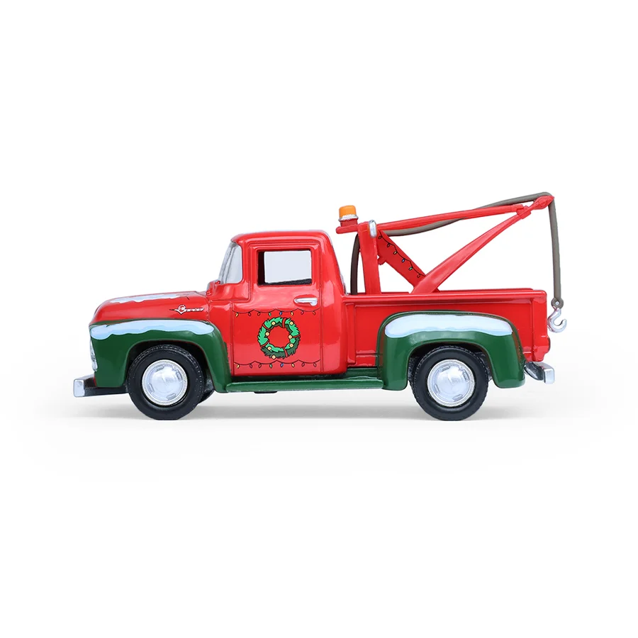 Ford F-100 Tow Truck 1956 With Mechanic Figure *Christmas 2025 Edition* 1:64 Greenlight
