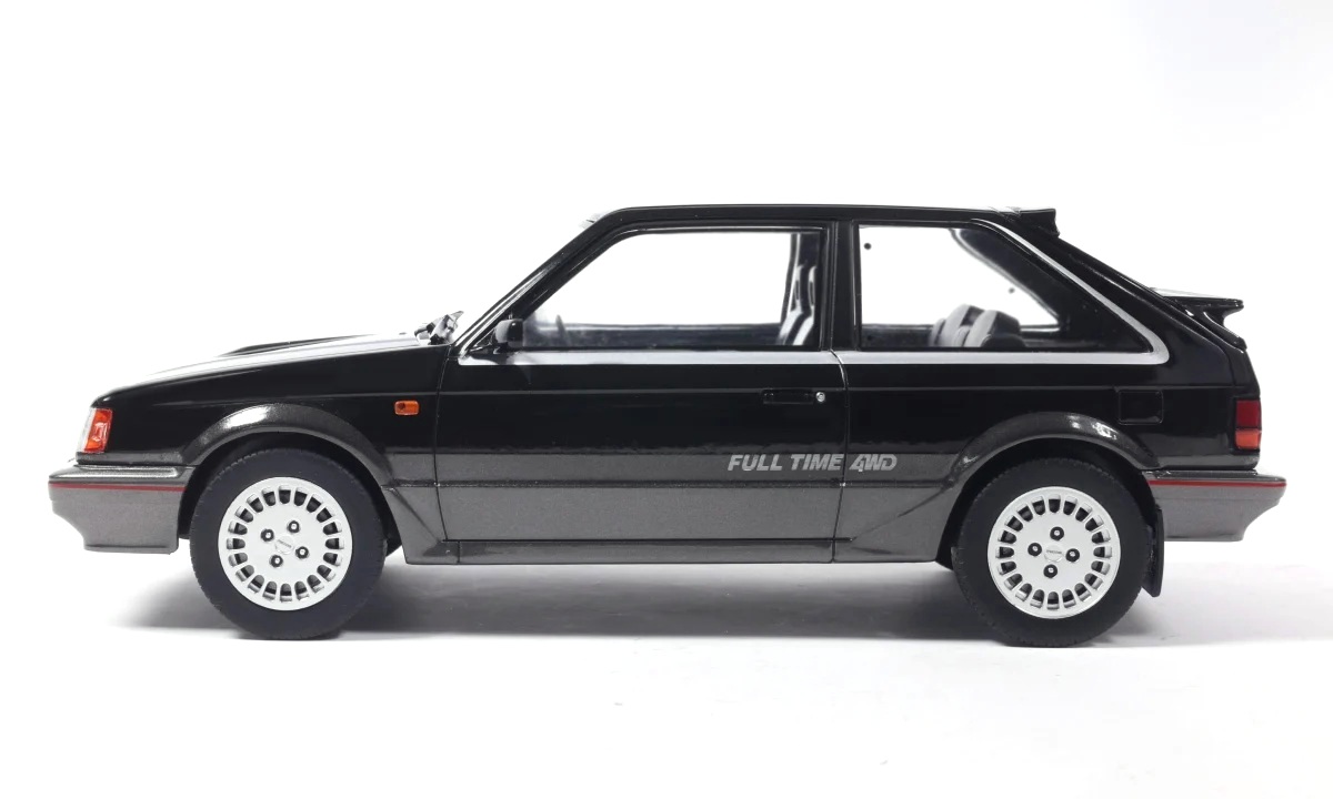 Mazda 323 4WD Turbo 1987 black 1:18 MCG Modelcar Group