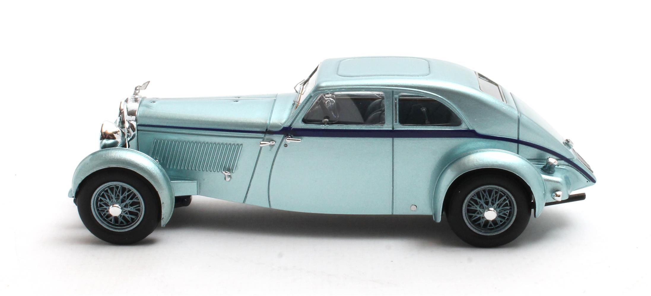 Bentley 3.5L Streamline Coupe Park Ward 1934 light blue metallic 1:43 Matrix Scale Models