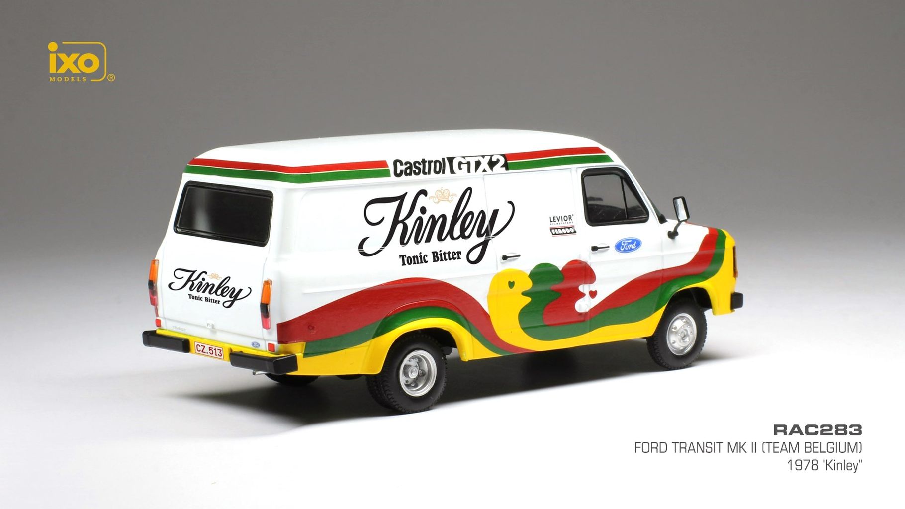 Ford Transit MKII Kinley team Belgium 1985 1:43 Ixo Models