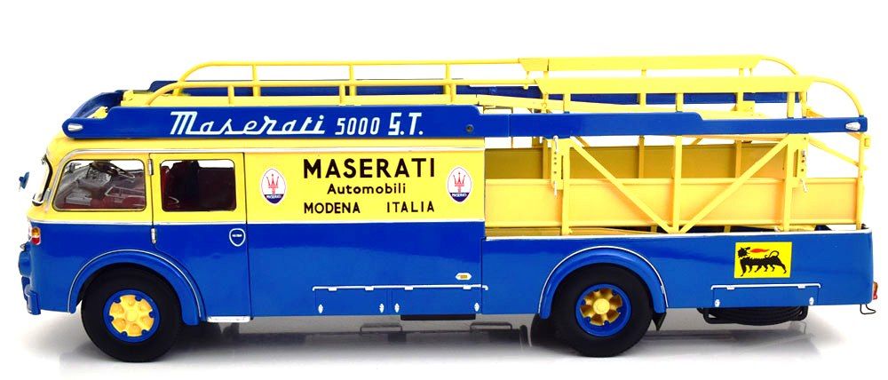 Fiat 642 RN2 Bartoletti Maserati Race Truck 1957 blue/yellow 1:18 CMR