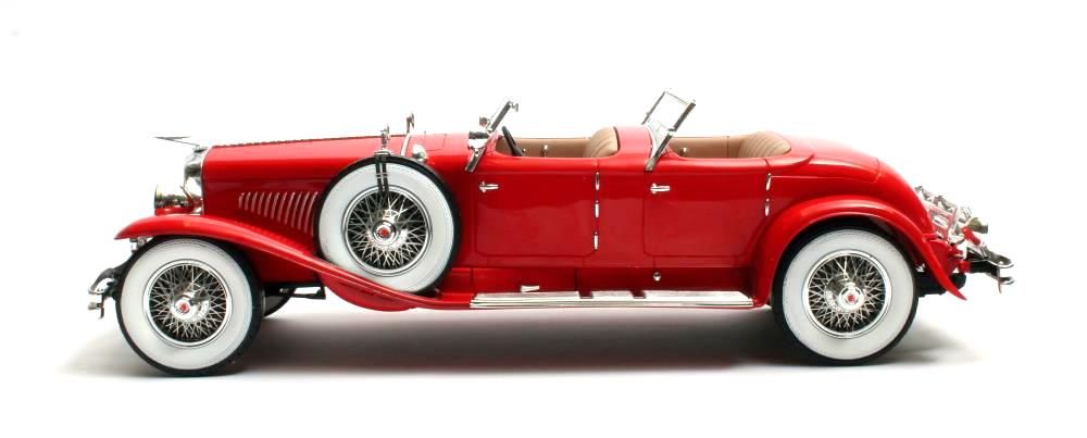 Duesenberg SJ 2608 Torpedo Pheaton Cabriolet Walker La Grande 1930 red 1:18 Matrix Scale Models