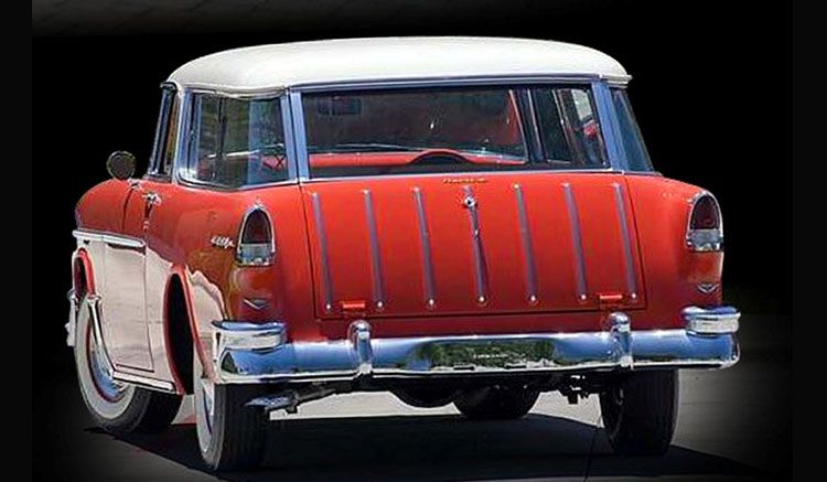 Chevrolet Bel Air Nomad 1955 red/white top 1:18 Acme Diecast