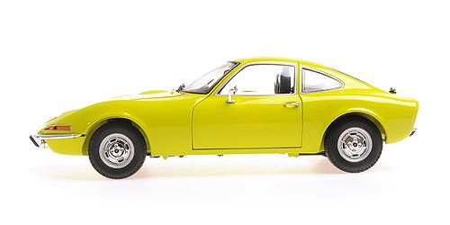 Opel GT 1970 yellow 1:18 Minichamps 
