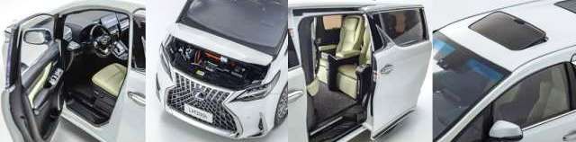 Lexus LM300h white pearl CS 1:18 Kyosho