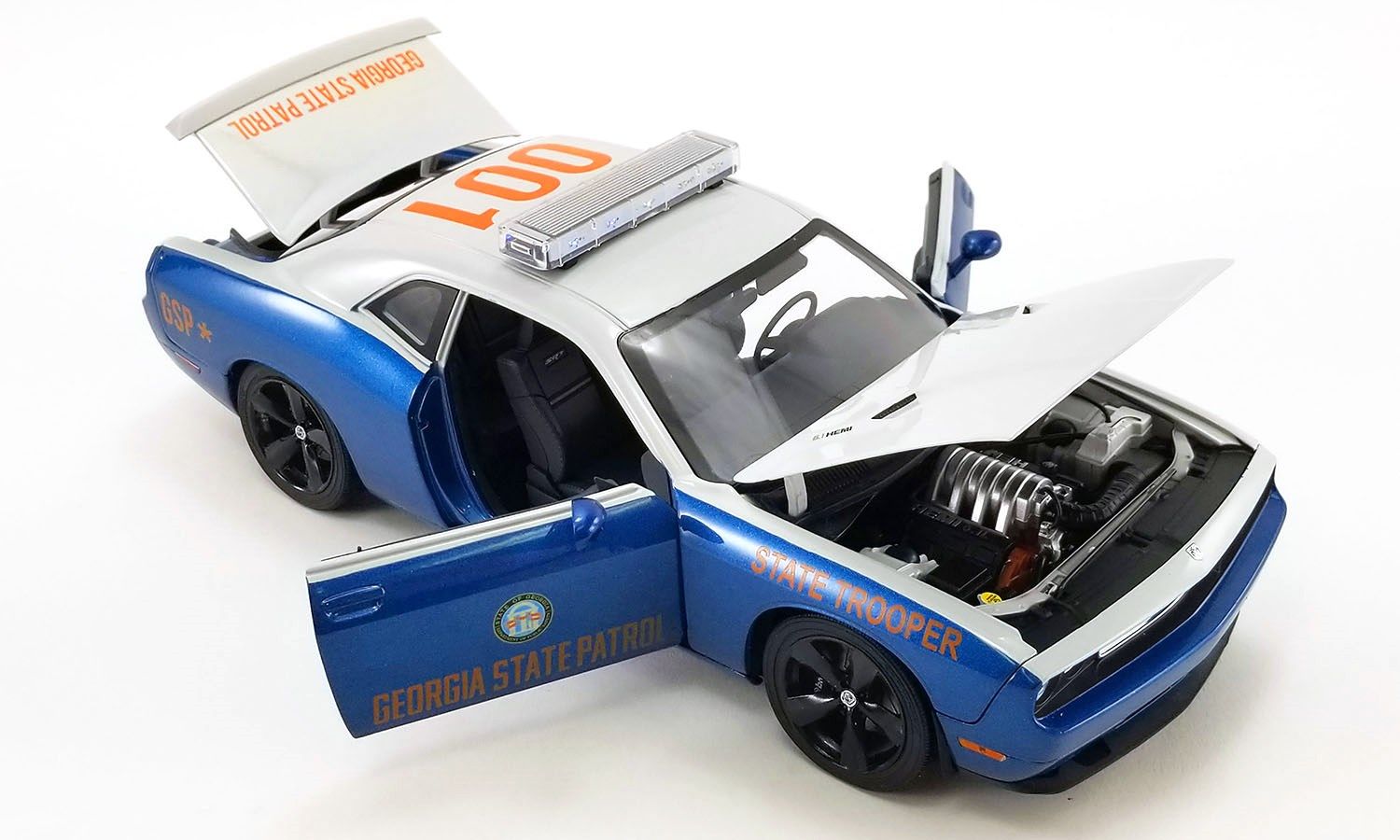 Dodge Challenger SRT8 *Georgia State Partol* 2010 blue/white 1:18 Acme Diecast