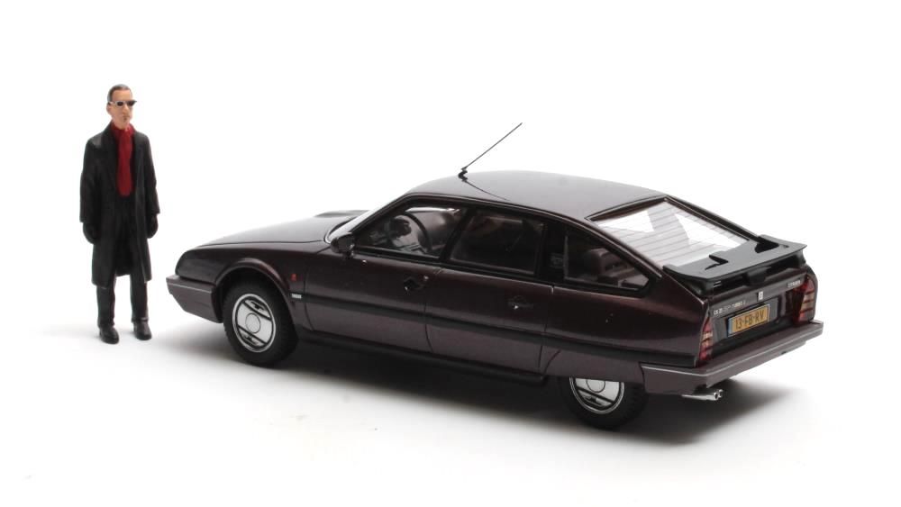 Citroen CX GTI Turbo II + fig. Jules D. Rotterdam 1986 bordeaux 1:43 Matrix Scale Models