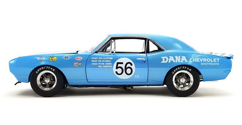 Chevrolet Trans Am Camaro Dana Chevrolet #56 1967 1:18 Acme Diecast