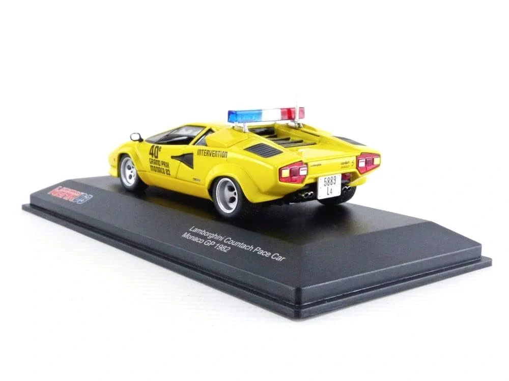 Lamborghini Countach Safety Car Monaco GP Formula 1 1982 yellow 1:43 Werk83
