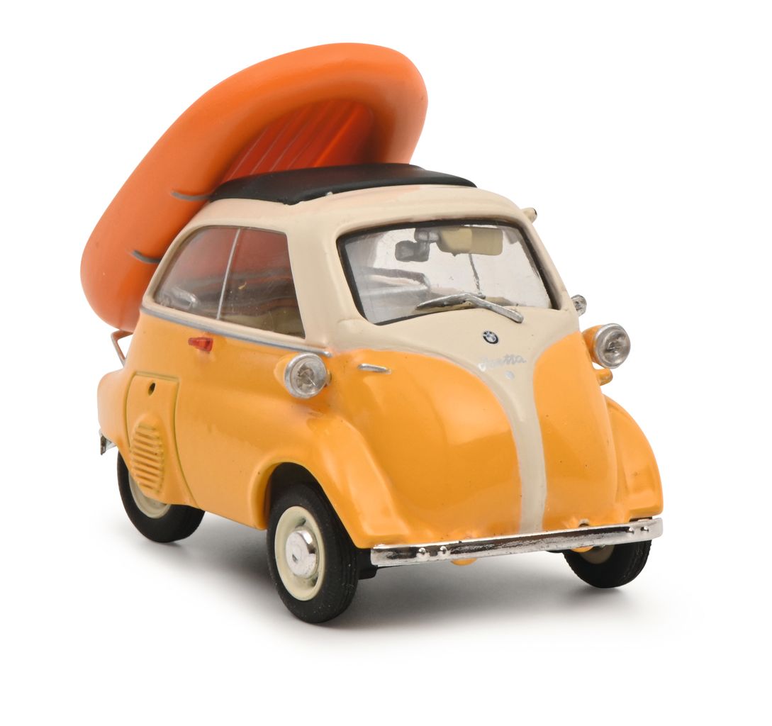 BMW Isetta with Little Dinghy *Ab an den Wannsee 1957* 1:43 Schuco