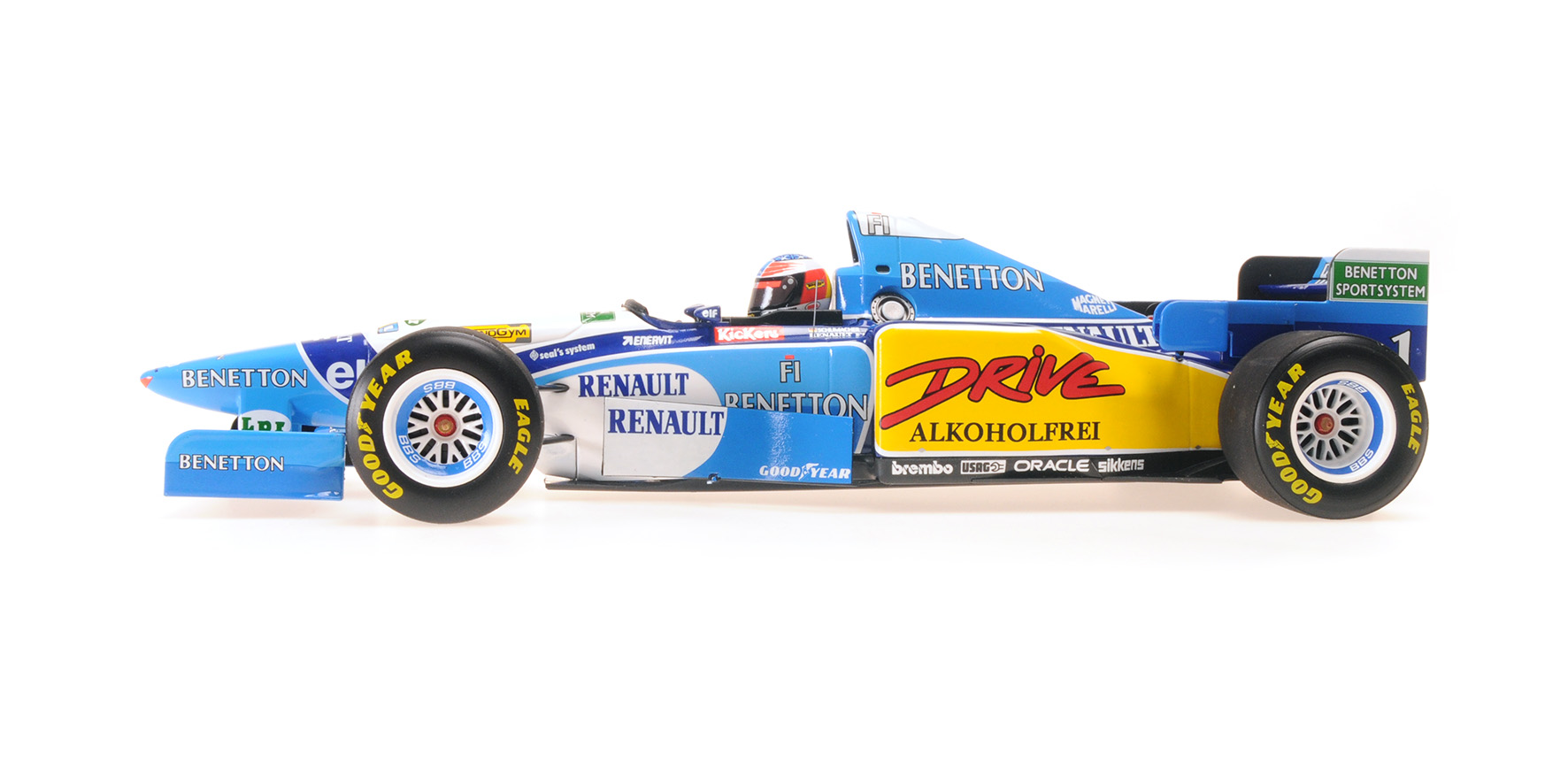 Benetton Renault B195 #1 Michael Schumacher Winner French GP 1995 1:18 Minichamps 