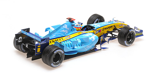 Renault F1 Team R25 Fernando Alonso Winner British GP 2005 1:18 Minichamps 