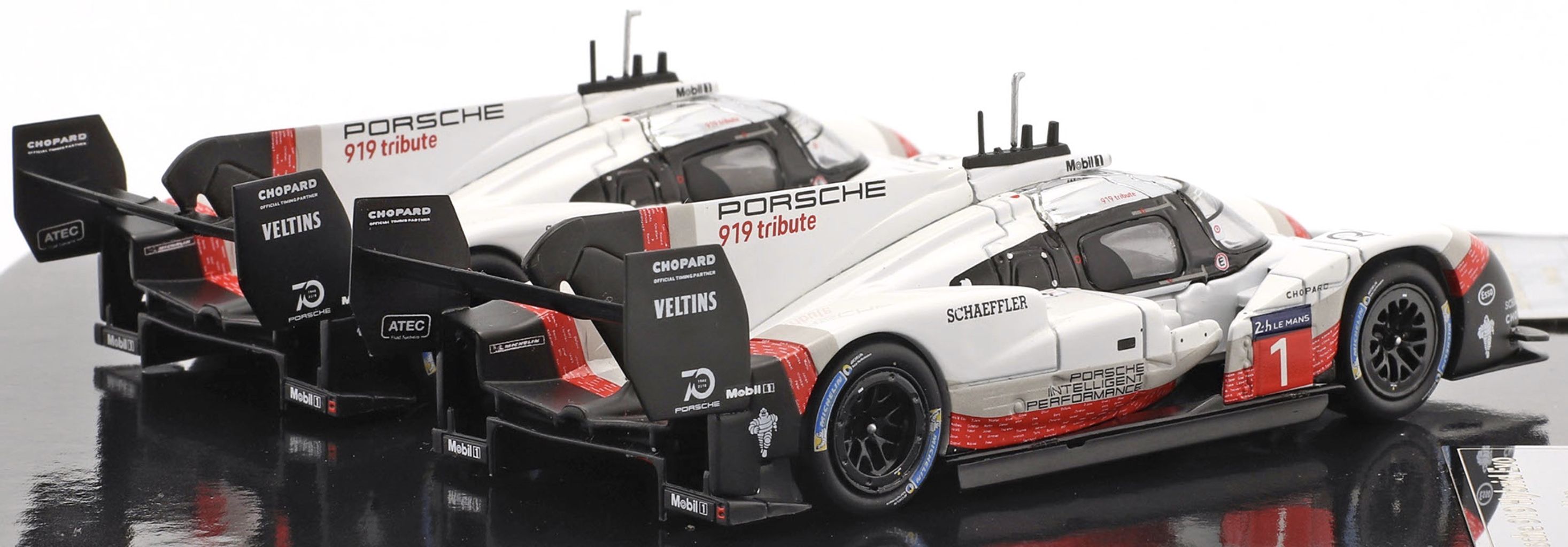 Set - Porsche 919 Hybrid #1 Tribute Set Record Laps Nürburgring & Spa 2018 1:43 Ixo Models