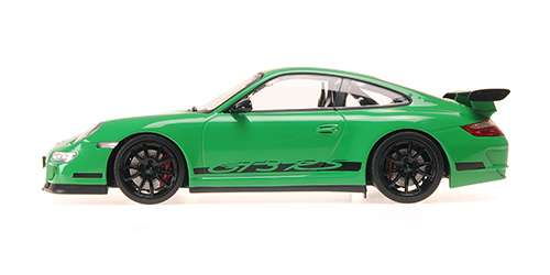 Porsche 911 GT3 RS 2007 green 1:18 Minichamps