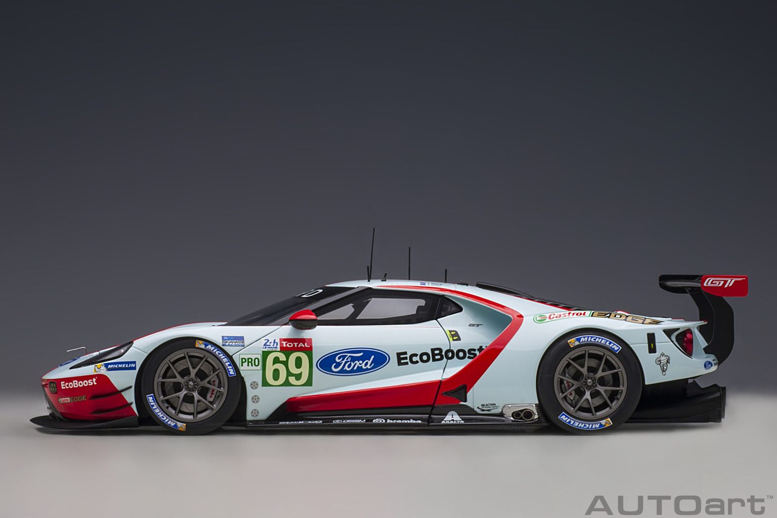 Ford GT Ecoboost 3.5l Turbo V6 #69 Briscoe/Dixon/Westbrook Team Ford Chip Ganassi USA 24H Le Mans 2019 1:18 AUTOart