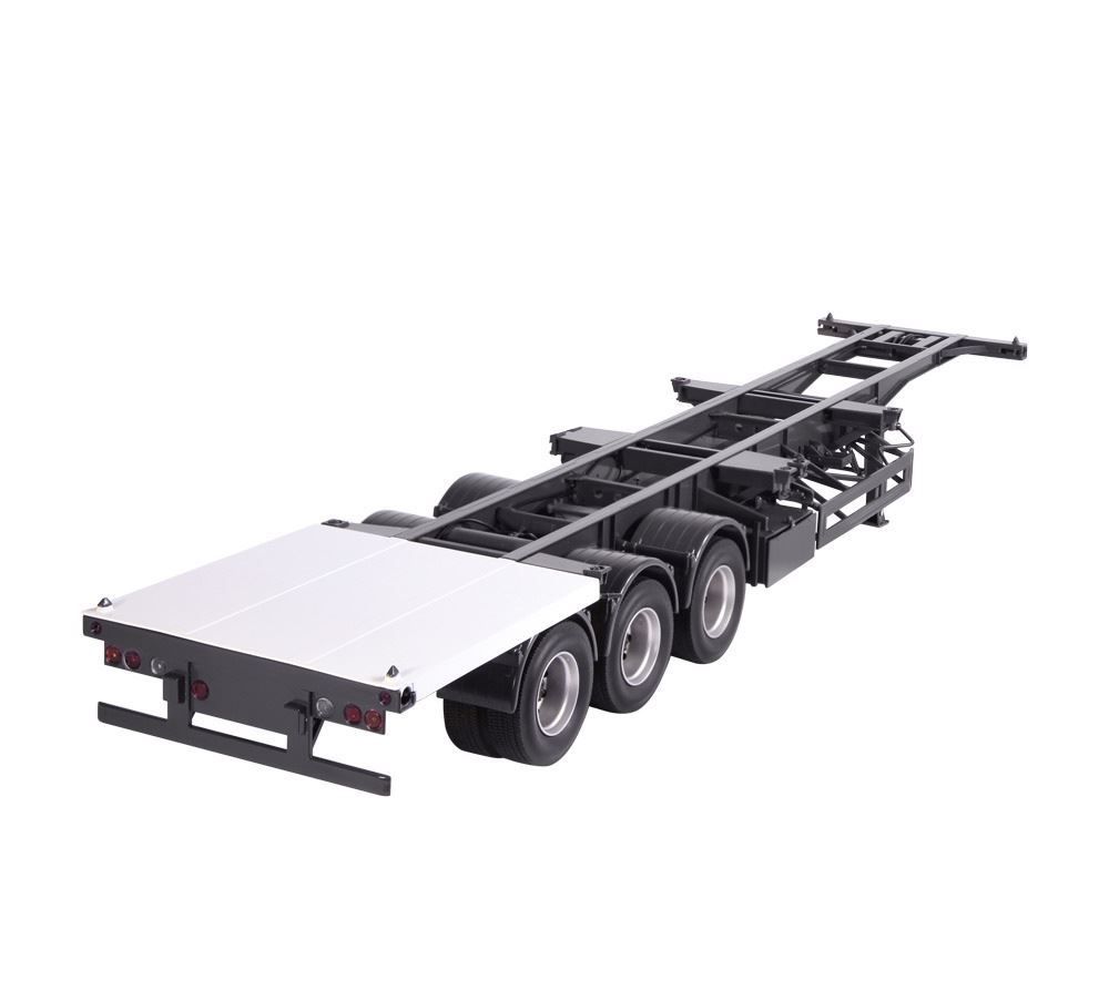 Trailer International and 40 ft Container green 1:18 NZG