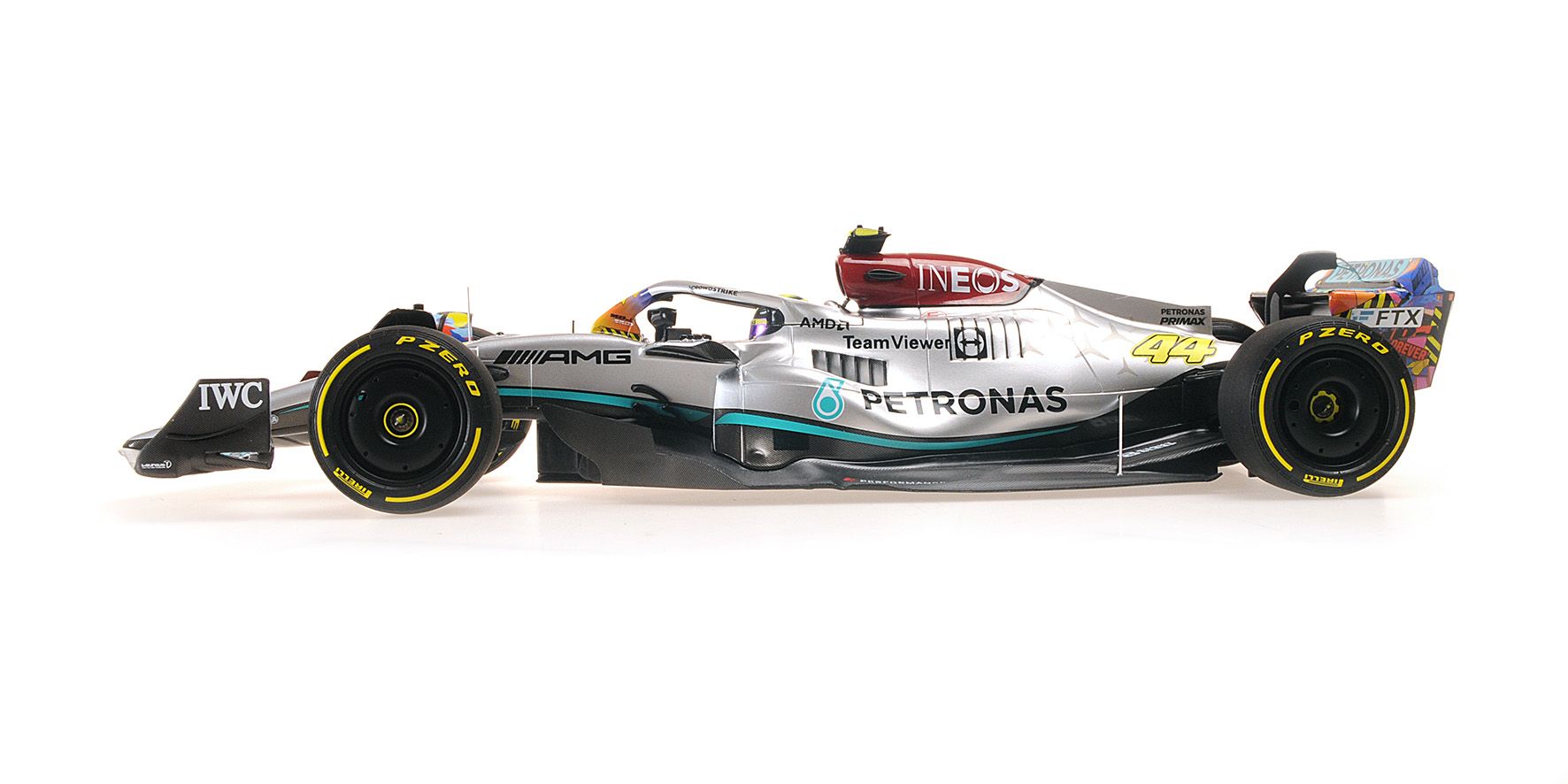 Mercedes-AMG Petronas F1 Team F1 W13 E Performance #44 L.Hamilton Miami GP 2022 1:18 Minichamps 