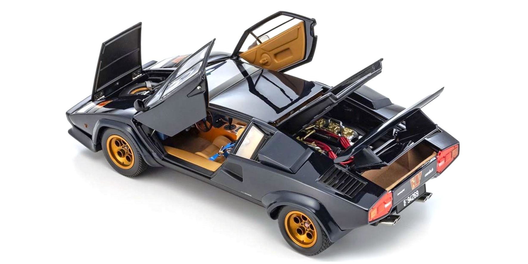 Lamborghini Countach LP500S Walter Wolf 1982 dark blue 1:18 Kyosho