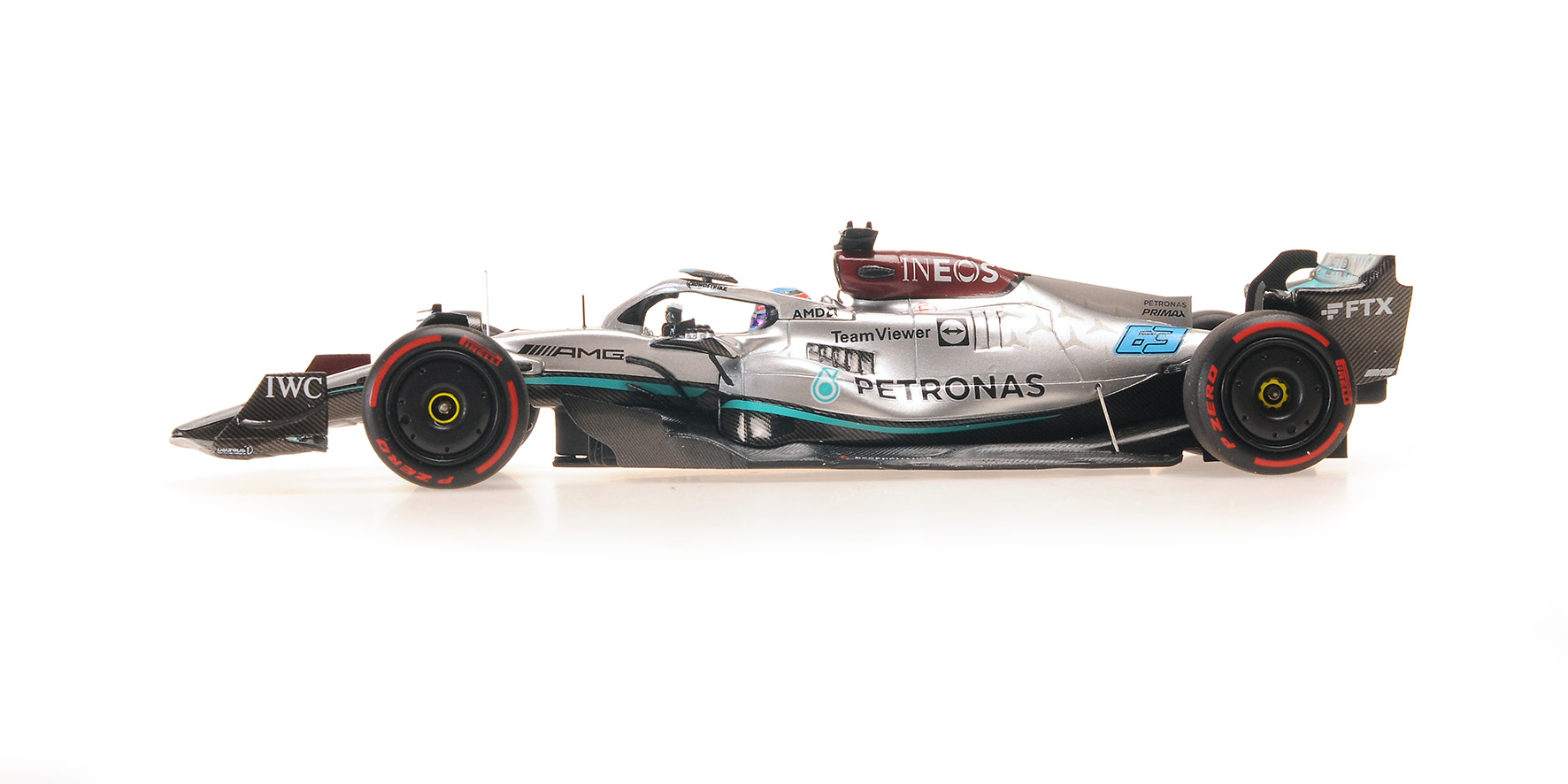 Mercedes-AMG Petronas F1 Team F1 W13 E Performance #63 G.Russell Pole Hungarian GP 2022 1:43 Minichamps