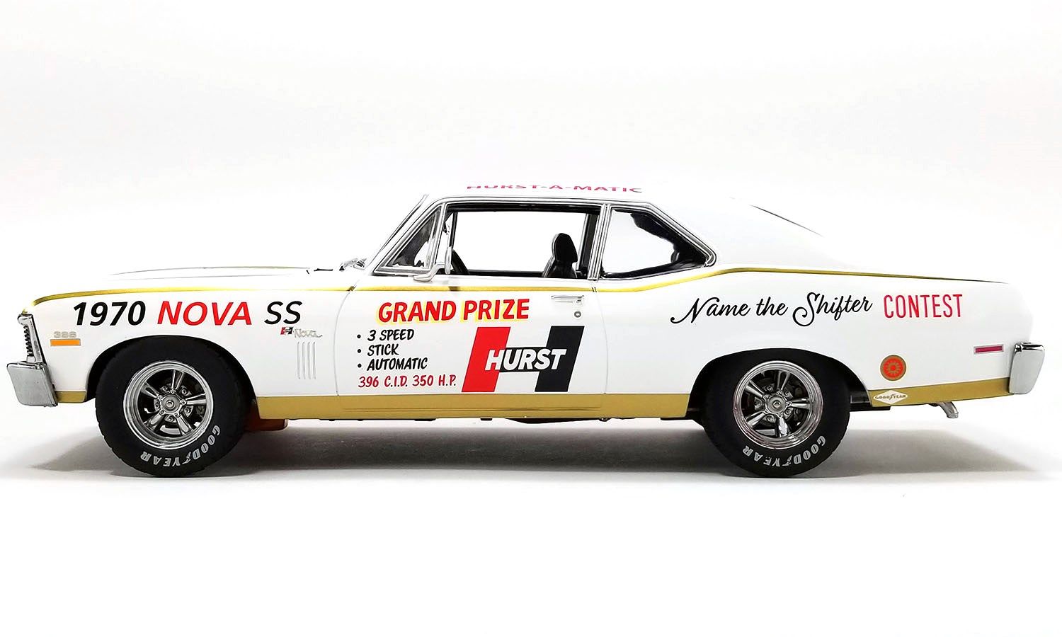 Chevrolet Nova SS 54th International 500 Mile Sweepstakes Hurst Performance Grand Prize Car 1:18 G.M.P.