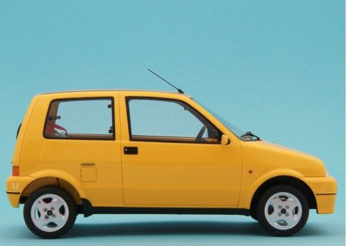 Fiat Cinquecento Sporting 1994 yellow 1:18 Laudoracing Model 