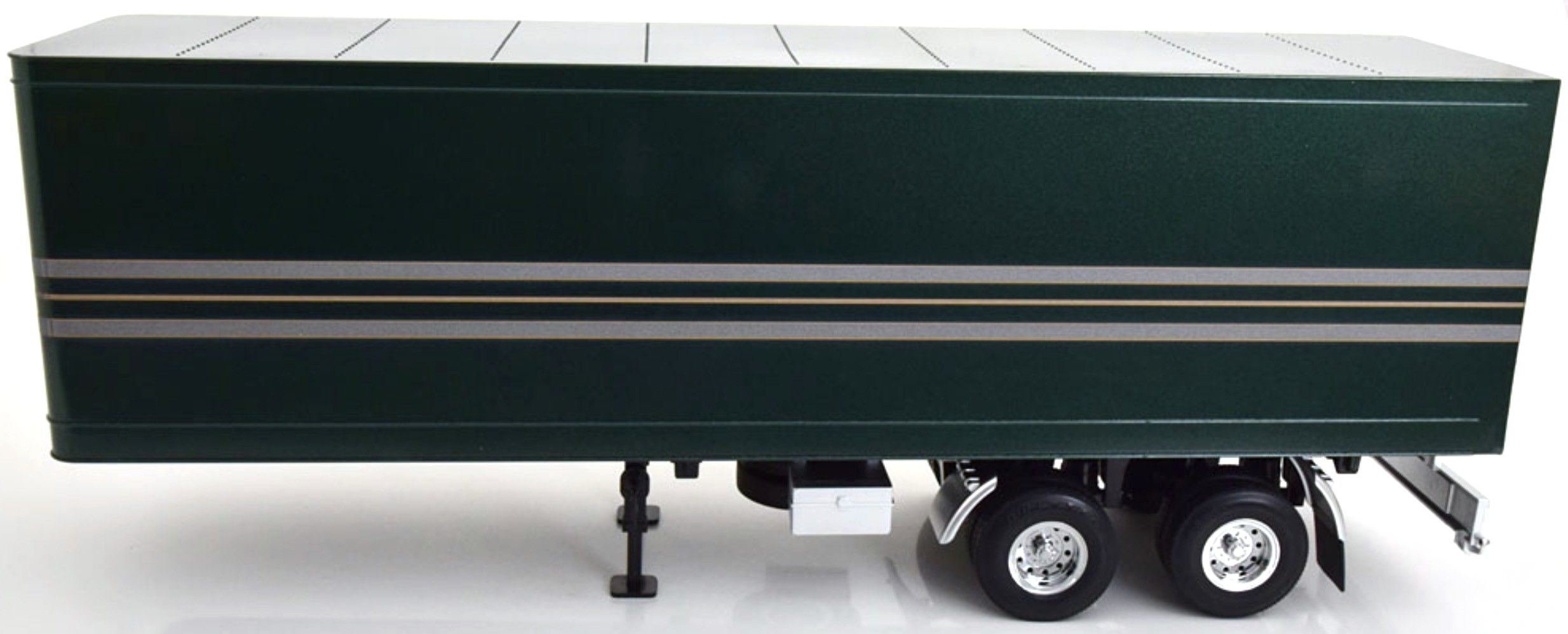 Trailer for Truck Rimorchio green/silver metallic 1:18 Road Kings