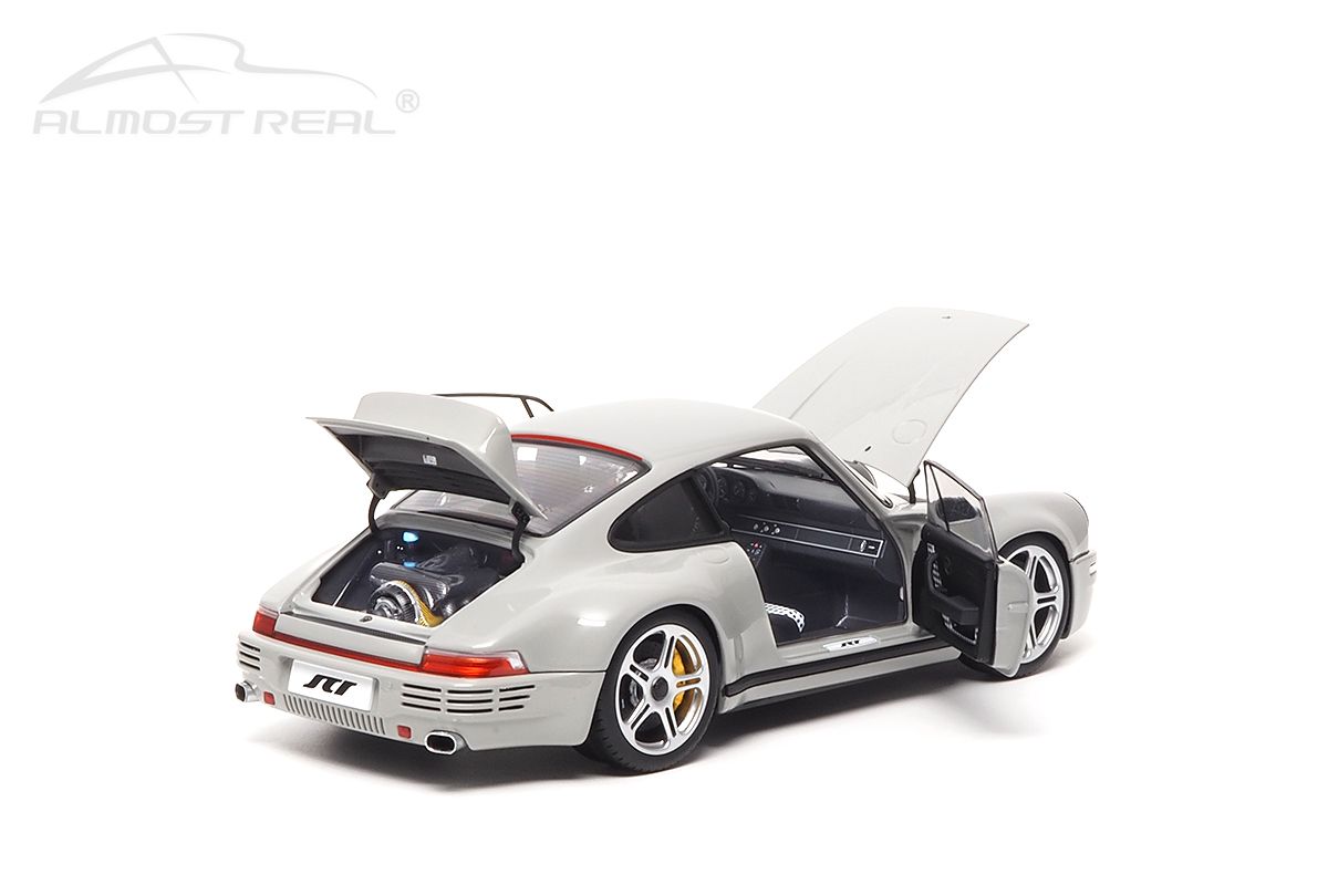 Porsche 911 964 RUF SCR Coupe 2018 chalk grey 1:18 Almost Real
