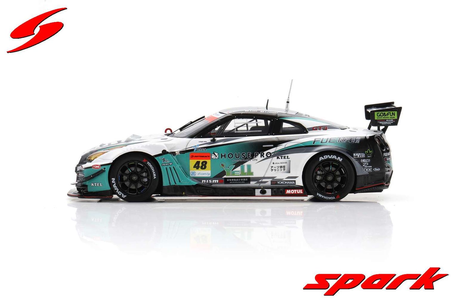 Shokumo K's Frontier GT-R NILZZ Racing #48 Ida/Tanaka GT300 Super GT 2022 1:43 Spark