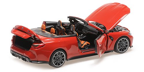 BMW M4 Cabriolet 2020 red metallic 1:18 Minichamps
