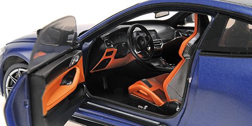 BMW M4 2020 blue metallic 1:18 Minichamps