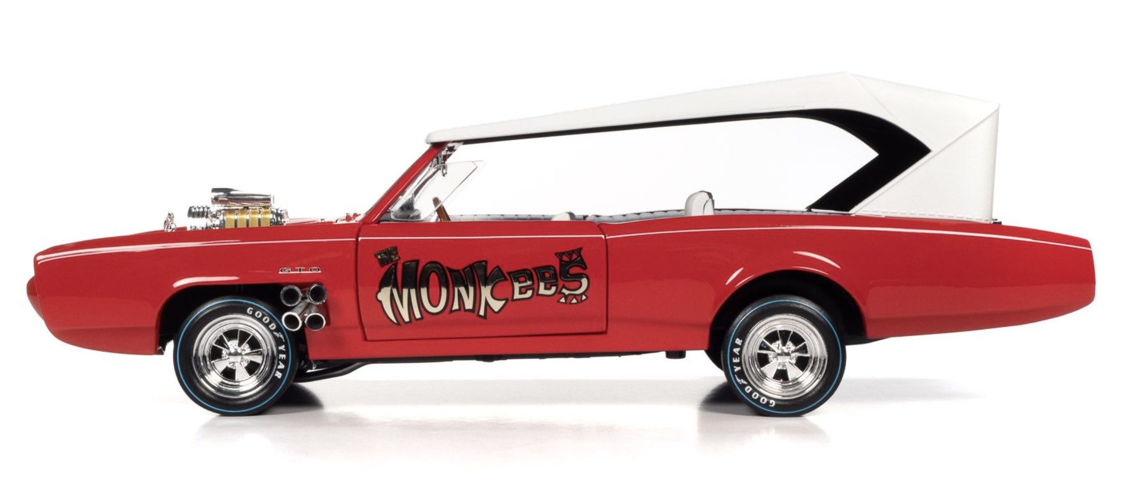 Monkeemobile red/graphics 1:18 Auto World