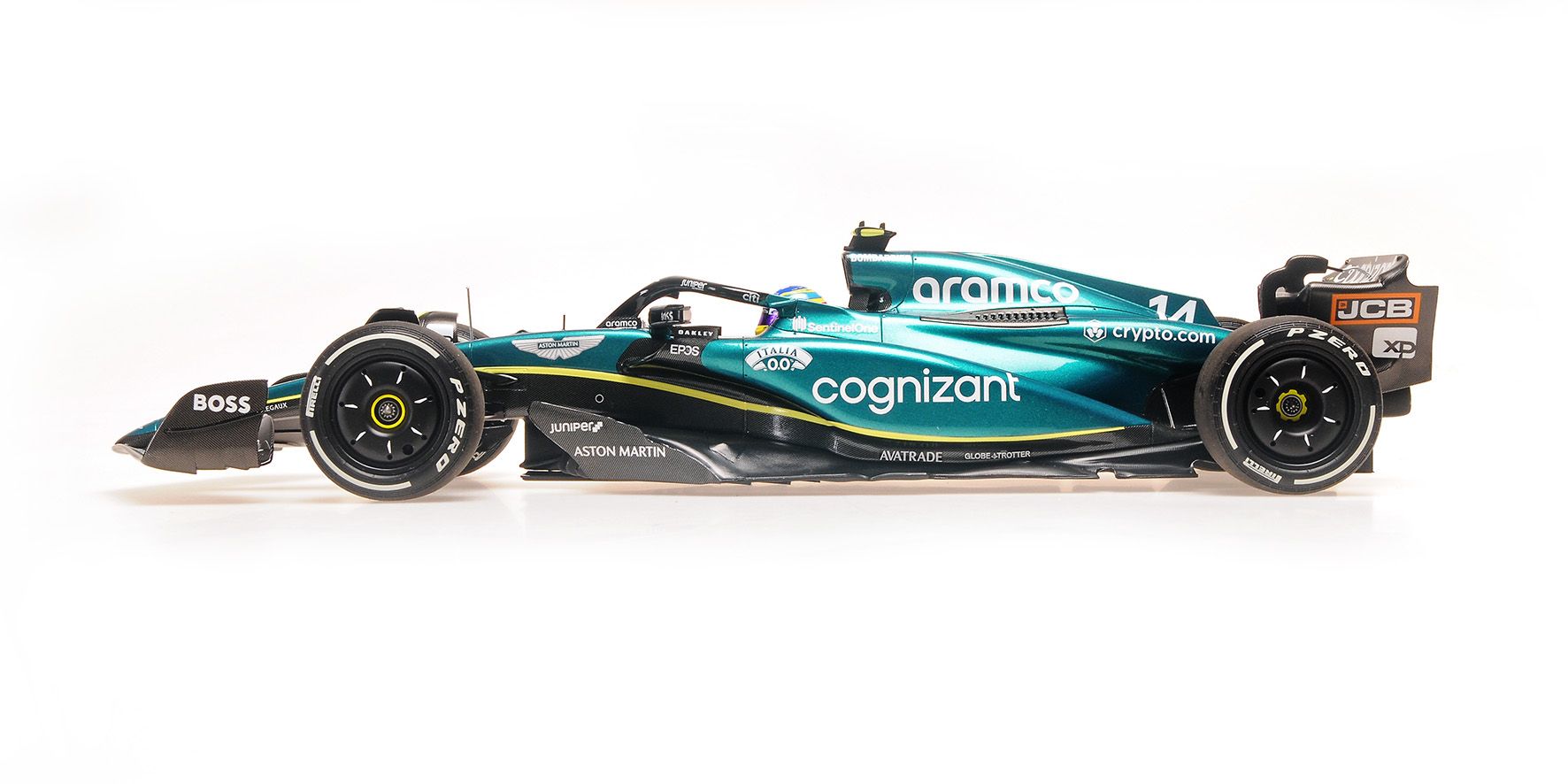Aston Martin ARAMCO Cognizant F1 Team AMR23 #14 F.Alonso 3rd Saudi Arabian GP 2023 1:18 Minichamps 