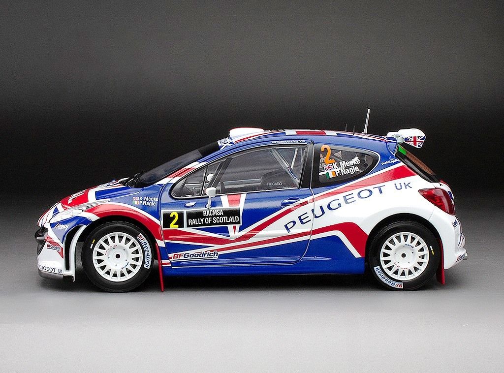 Peugeot 207 S2000 #2 Meeke/Nagle Rally of Scotland 2010 1:18 Sun Star