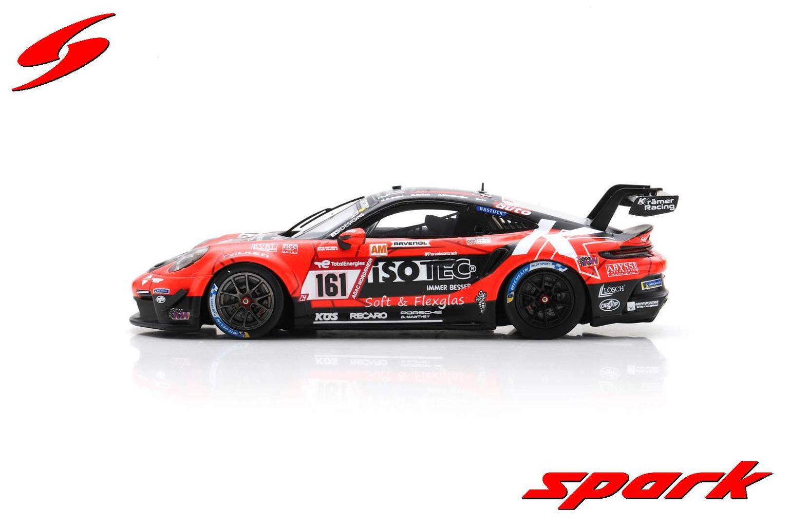 Porsche 911 GT3 CUP 992 #161 Krämer/Brück/Veremenko/SELV Winner Cup 2 class 24H Nürburgring 2023 1:43 Spark