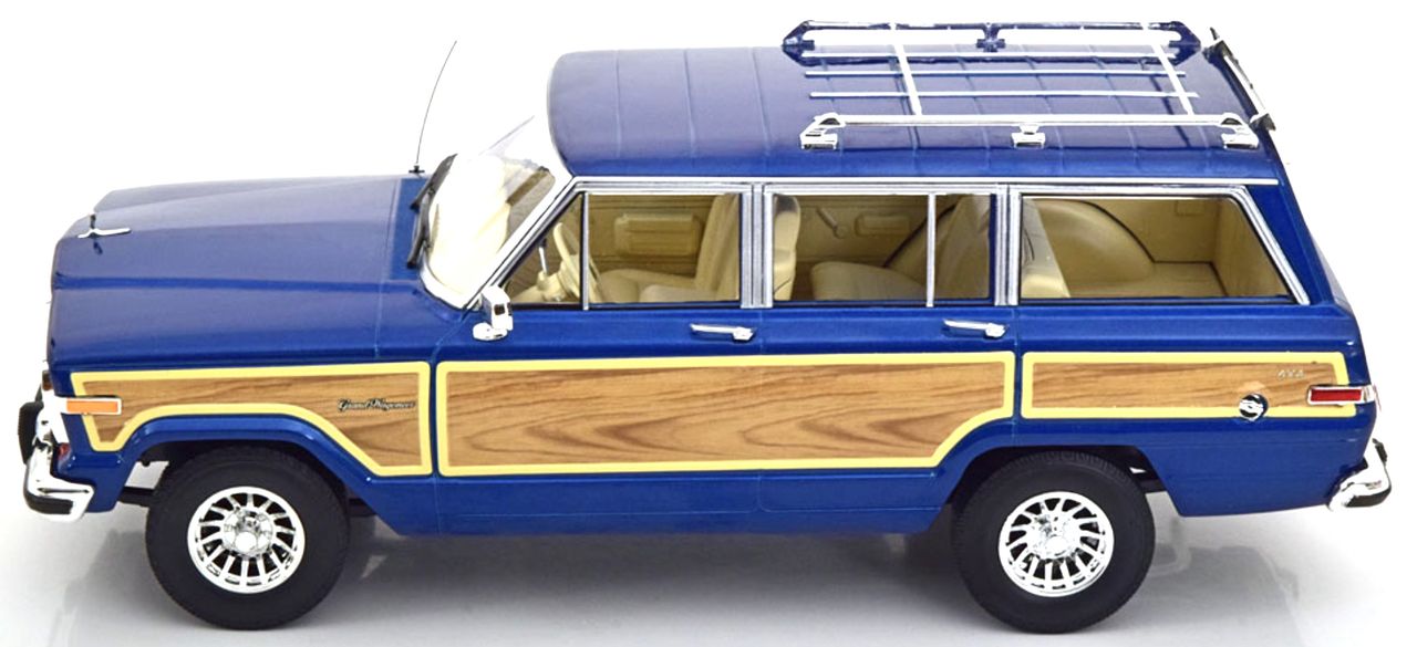 Jeep Grand Wagoneer 1989 blue metallic 1:18 KK Scale