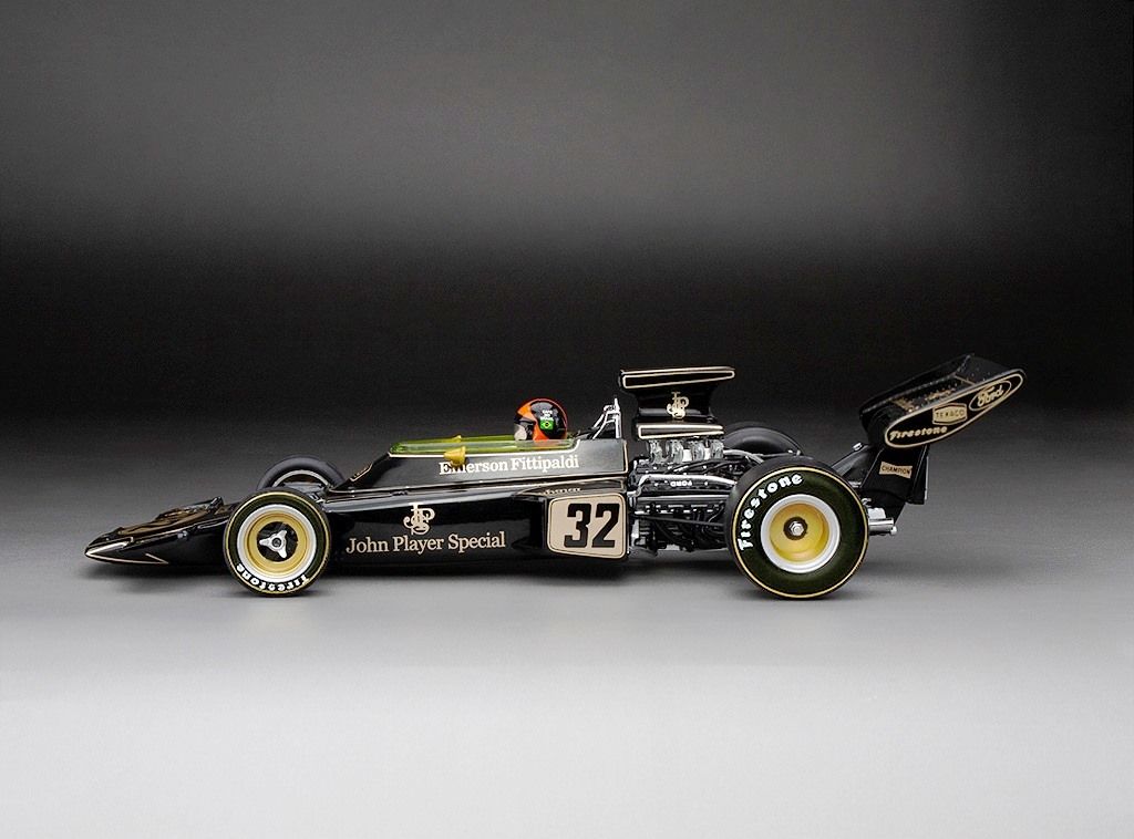 Lotus 72D #32 E.Fittipaldi Winner Belgian GP 1972 1:18 Quartzo