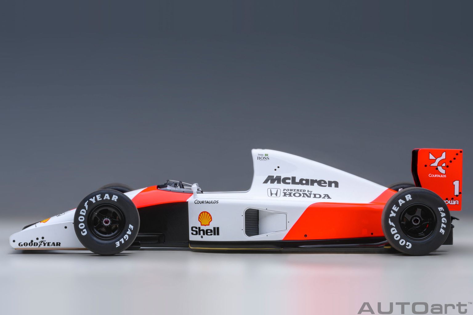 McLaren Honda MP4/6 #1 A.Senna Japanese GP 1991 with McLaren Logo 1:18 AUTOart
