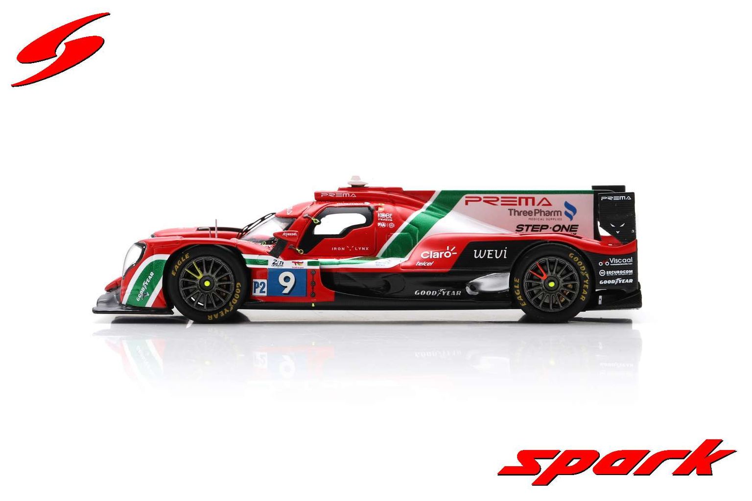 Oreca 07 Gibson Prema Racing #9 Viscaal/Correa/Ugran 24H Le Mans 2023 1:43 Spark 