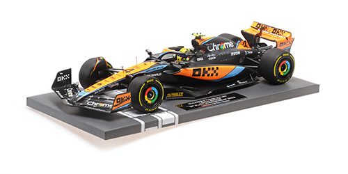 McLaren F1 Team MCL60 #4 L.Norris 2nd Hungarian GP 2023 1:18 Minichamps 