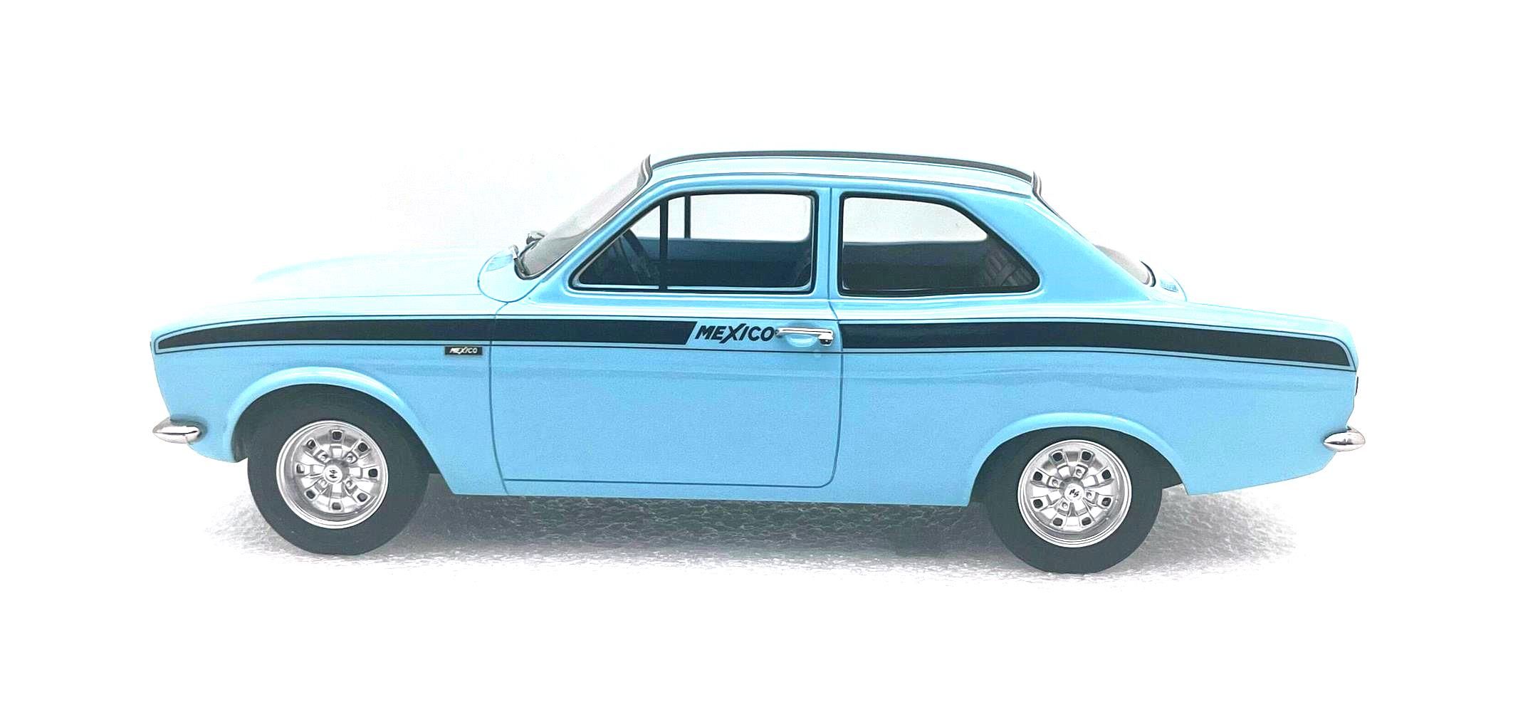 Ford England Escort MKI Mexico 1973 blue/black 1:18 Cult Scale Models